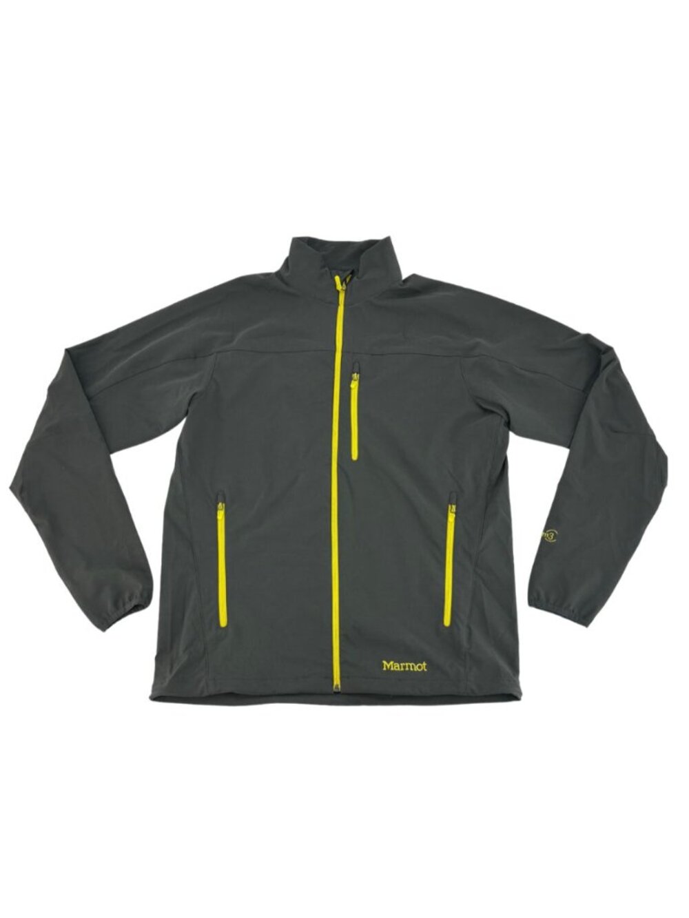 Marmot Men's Softshell Tempo Jacket | Grey & Yellow | Large **NEW